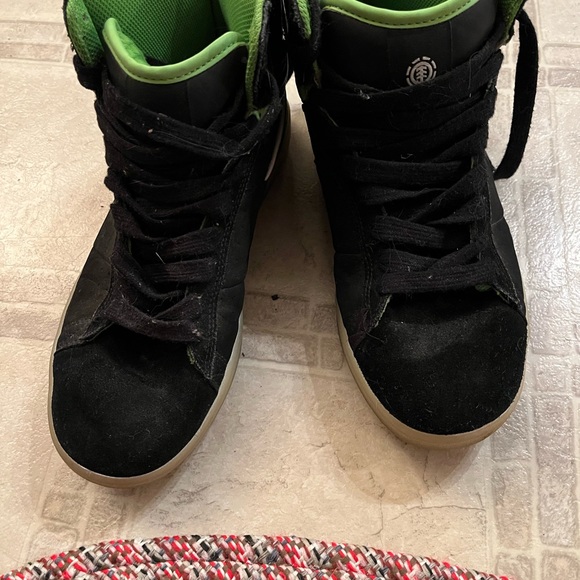 Element High top sneakers. Excellent condition. Green and black. Leather. - Picture 3 of 6